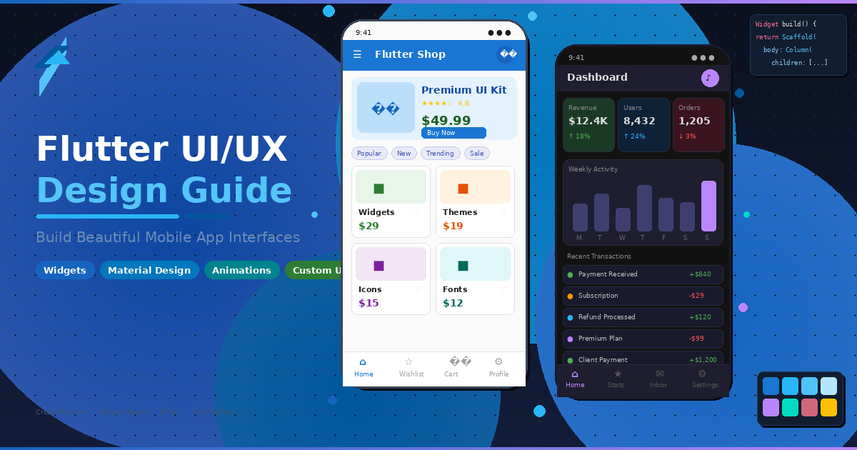 Flutter UI Design: Create Beautiful Mobile App Interfaces [2026]
